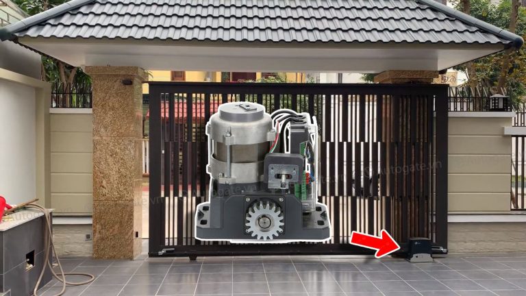 Dự án lắp đặt motor cổng âm sàn tự động cho biệt thự